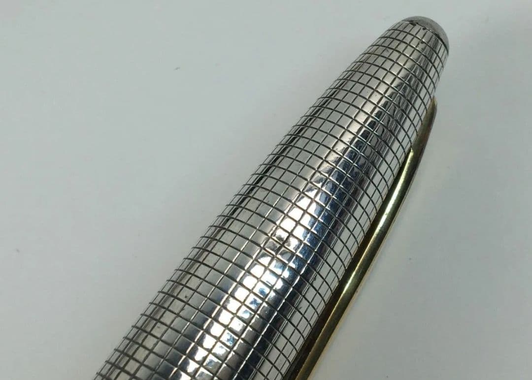 PILOT　Elite　パイロット　エリート　万年筆　純銀　ペン先18K750