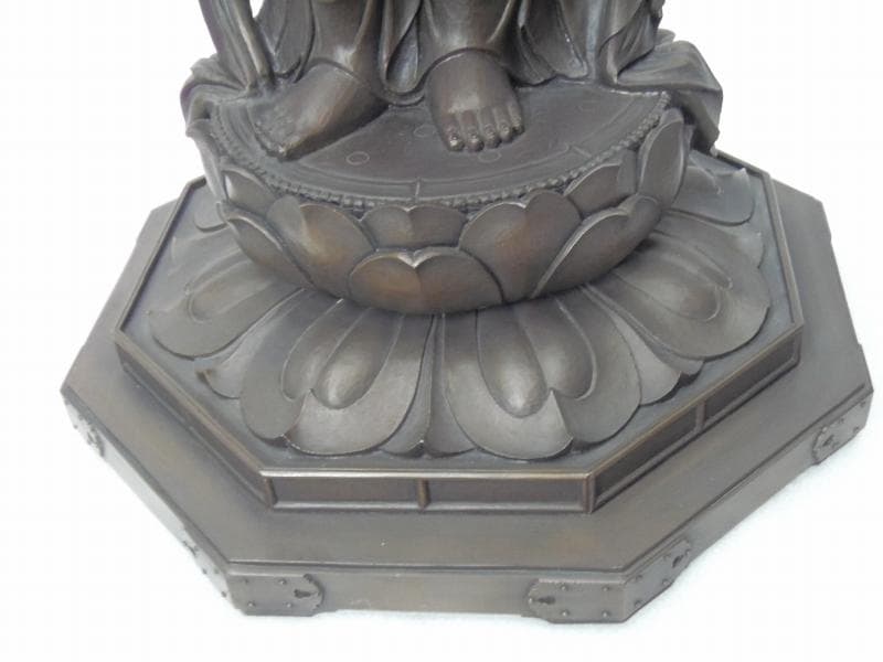 Ｂフライデー★ブロンズ製 聖観音菩薩像1.8尺立★高さ：約93cm