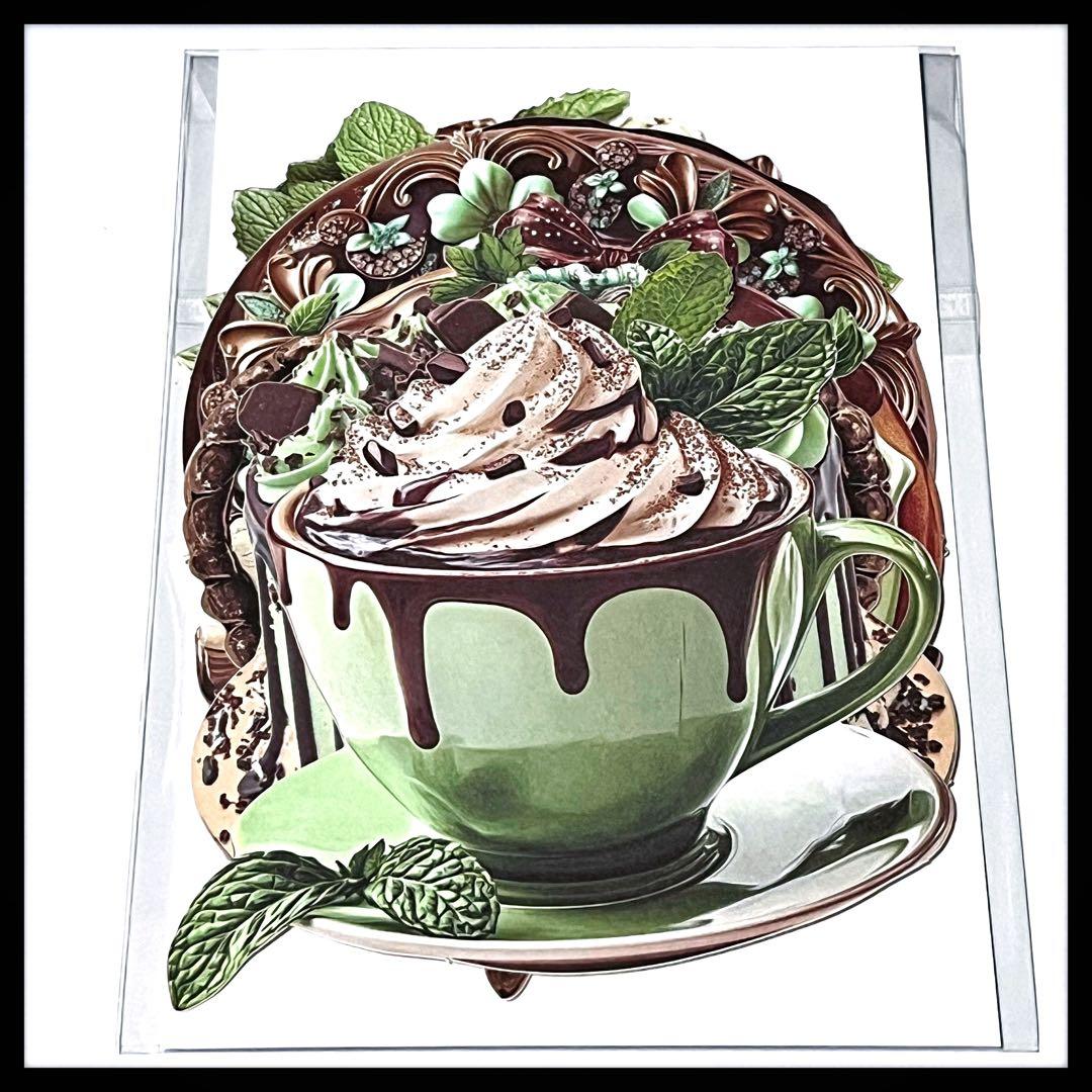 【Ｆ】Pinkoi限定♡チョコミントダイカット♡フレーム10枚♡nene様