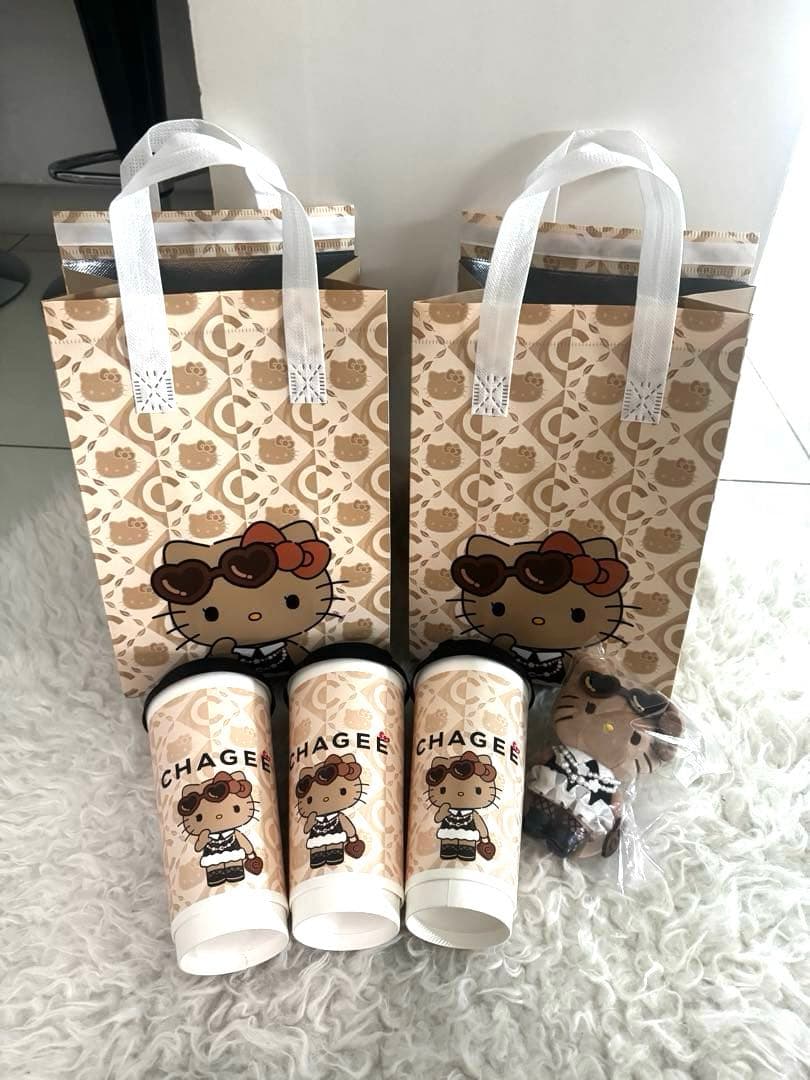 【海外限定】CHAGEE × ハローキティ 日焼けキティ お顔厳選 6点セット