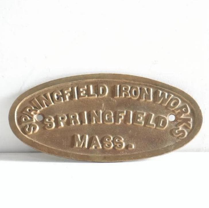 USAビンテージ ブラス真鍮プレート サインプレート　銘板 インダストリアル