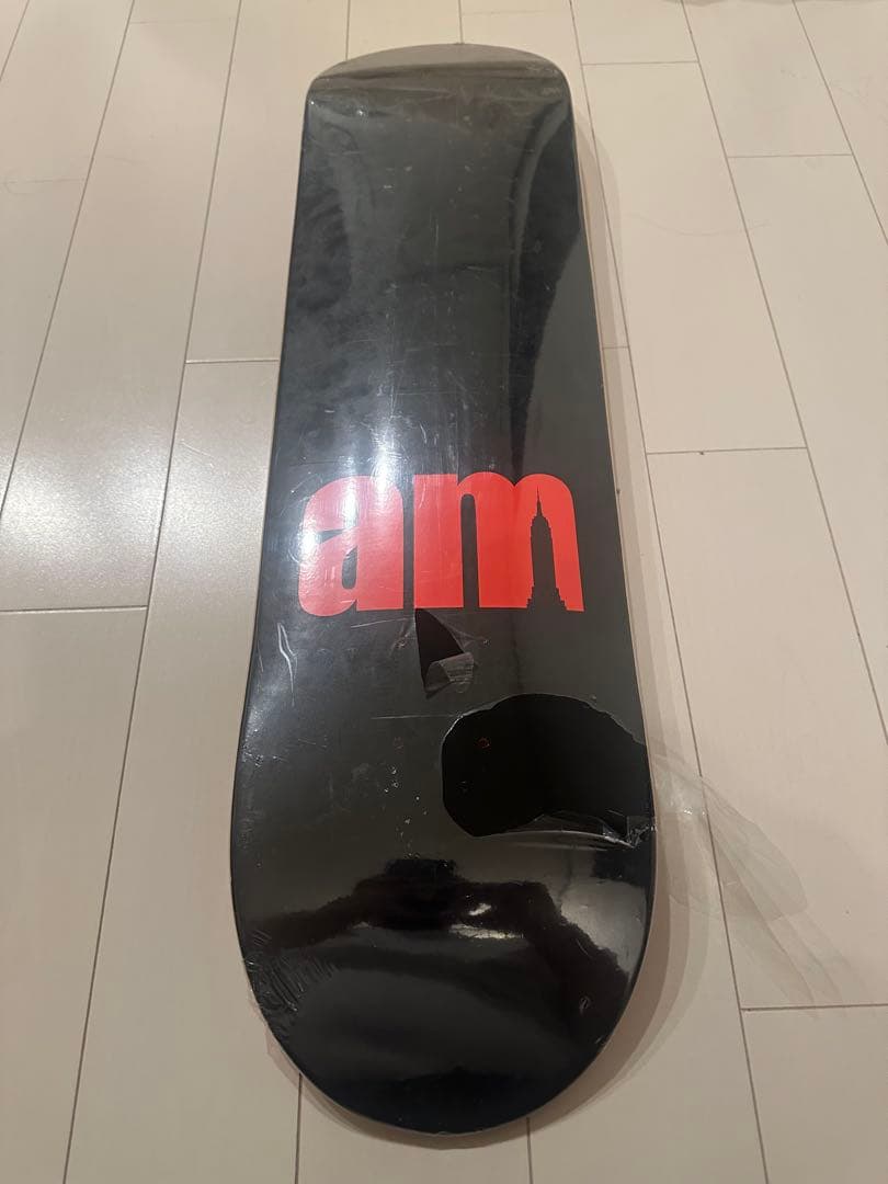 am ブラック レッド スケートボード　デッキ 8.00