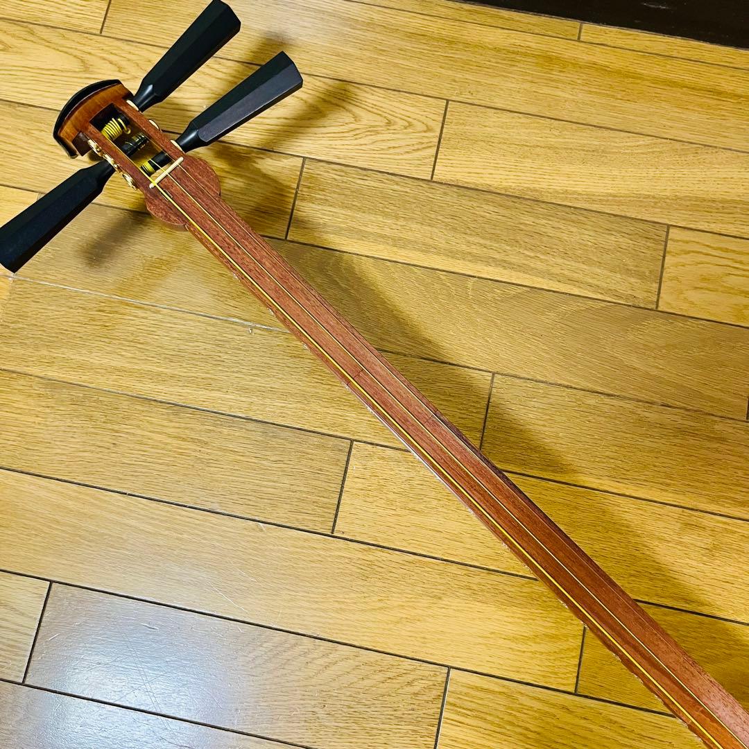 【希少品】津軽三味線 3cm 三味線 和楽器 弦楽器 破れなし　送料込み