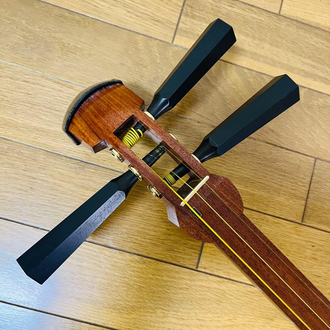 【希少品】津軽三味線 3cm 三味線 和楽器 弦楽器 破れなし　送料込み