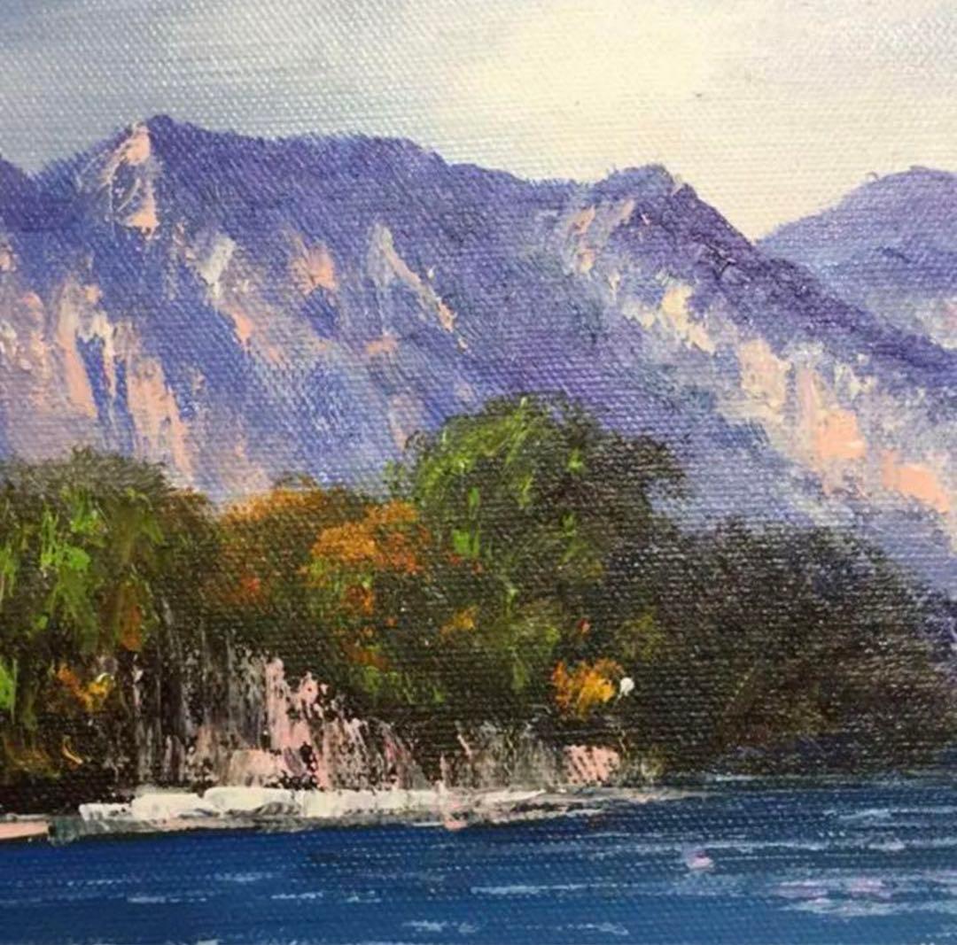 絵画・額縁・油絵・脇田 正夫・新品未使用・十和田湖・美術品・インテリア雑貨