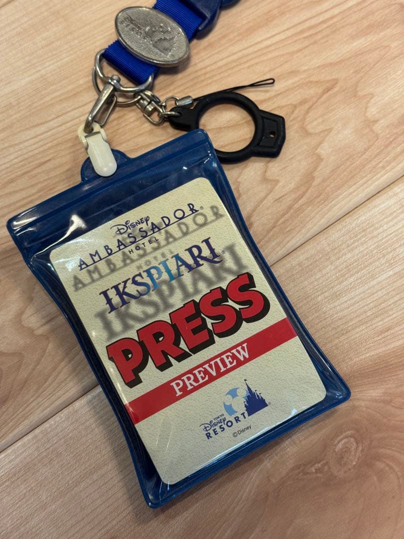 【激レア】ディズニーリゾート イクスピアリ開業 報道関係者専用　ネックストラップ