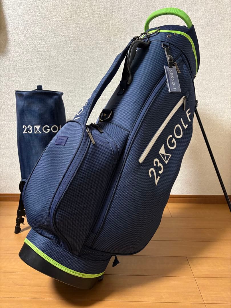 23区GOLF スタンド式 軽量キャディバッグ ネイビー