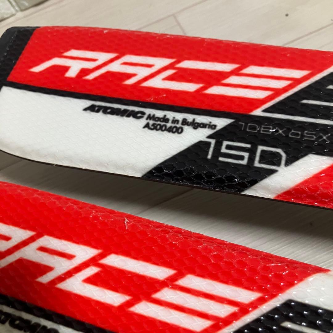 【良品】ストック付/ATOMIC RACE8 アトミック スキーセット150