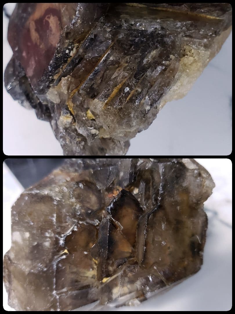 【希少/骸骨水晶】天使からの贈りもの/スモーキーエレスチャルクォーツ