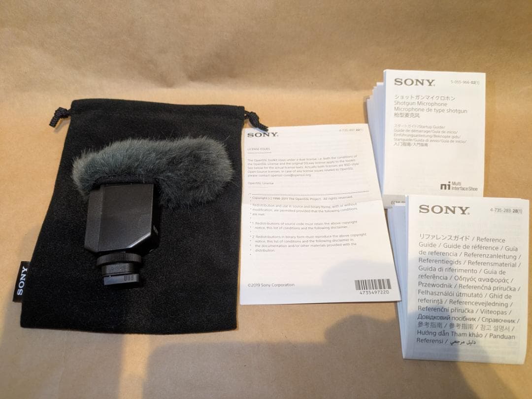 【ほぼ新品・箱無】ソニー ショットガンマイクロホン ECM-B10