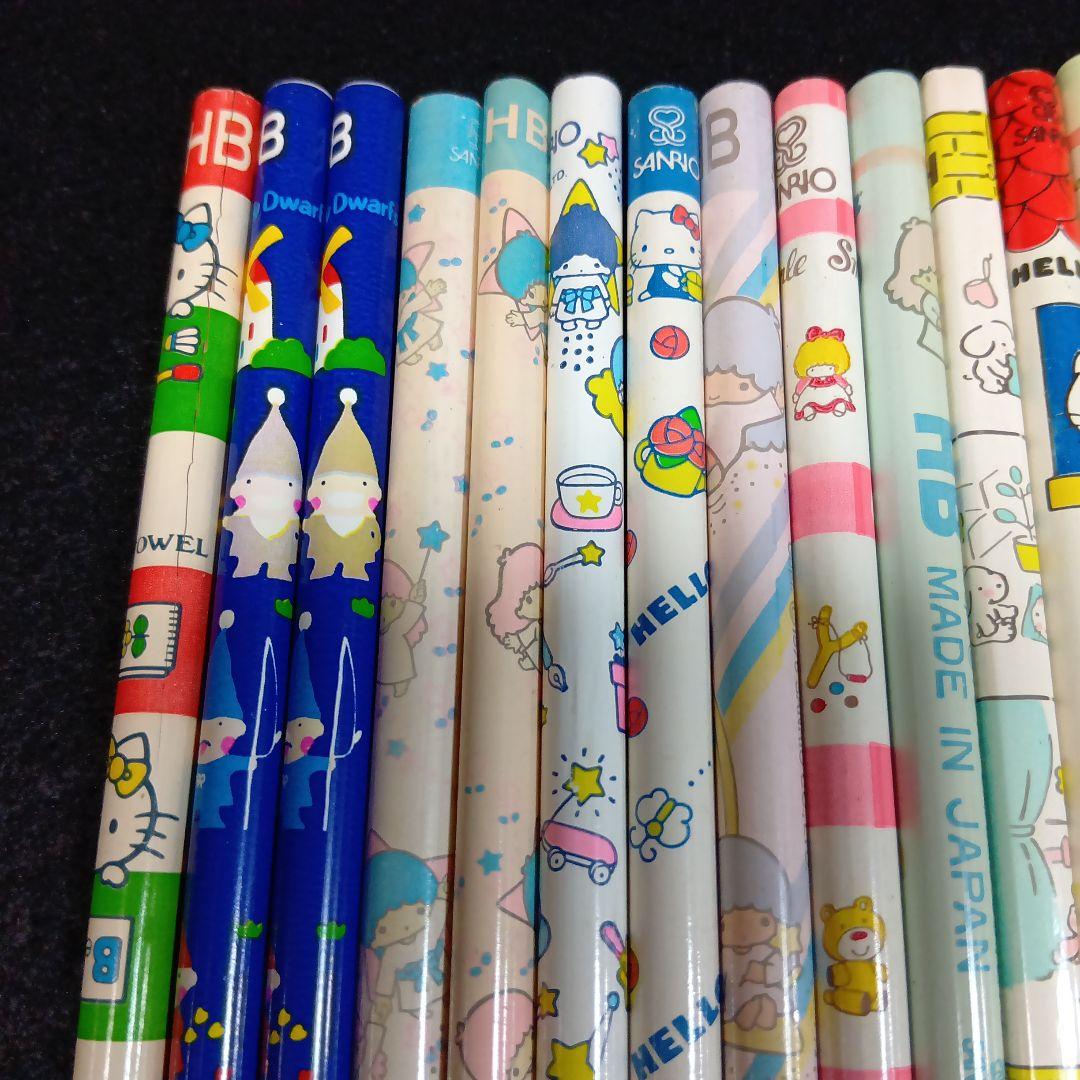 は*】様 ■ 昭和レトロ サンリオ 人気キャラクター柄鉛筆 18本セット 日本製