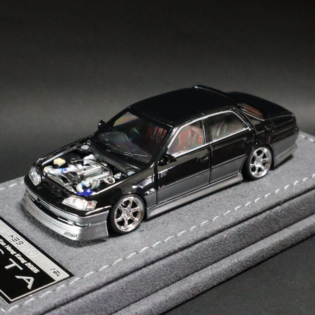 Mortal 1/64 トヨタ クレスタ 黒銀 JZX100 限定 エンジン再現