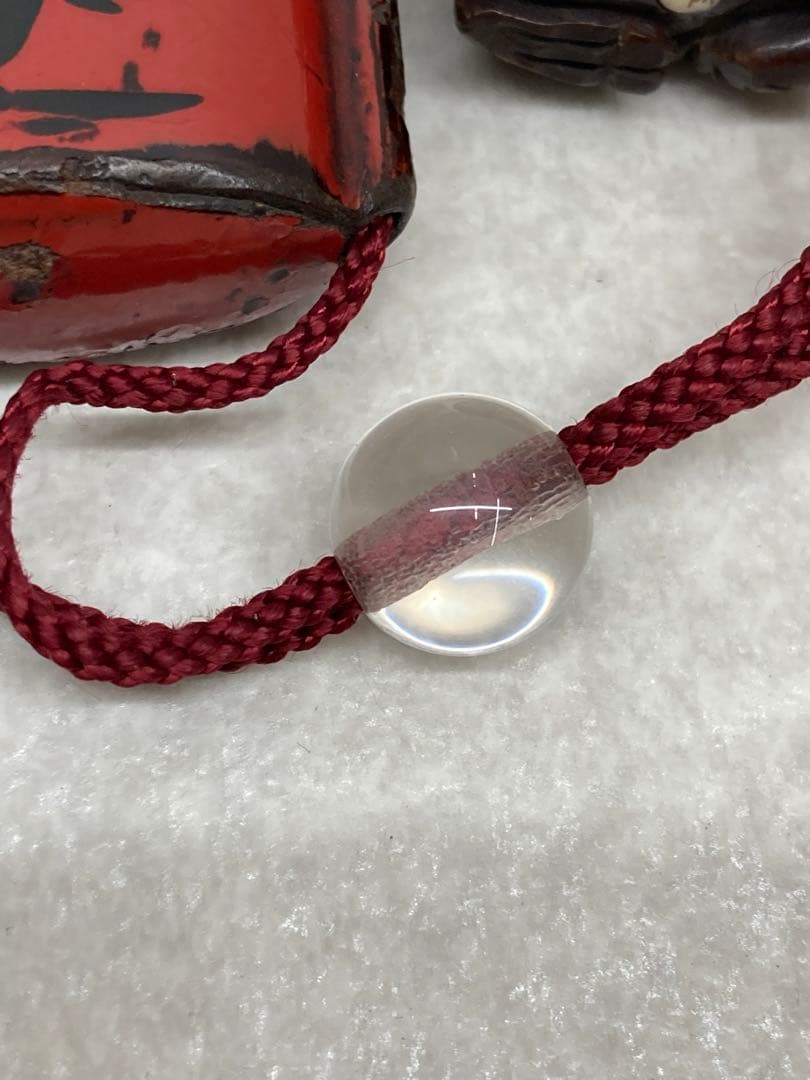 当時物 江戸時代～明治時代 印籠 蒔絵 漆器 3段印籠 玉石在銘 ヤギ根付