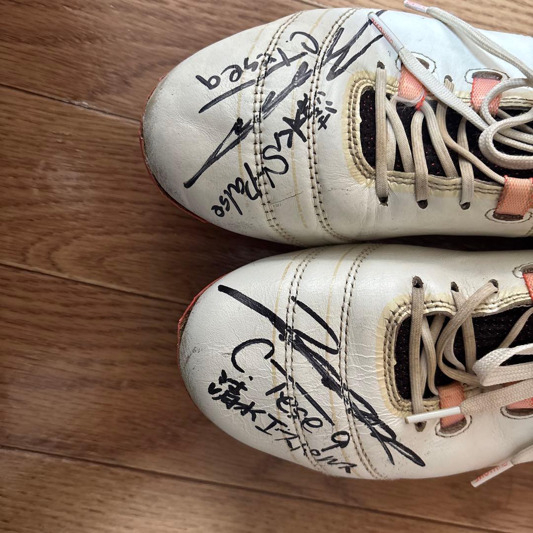 鄭大世 直筆サイン入り 実使用スパイク 清水エスパルス 支給品 チョンテセ