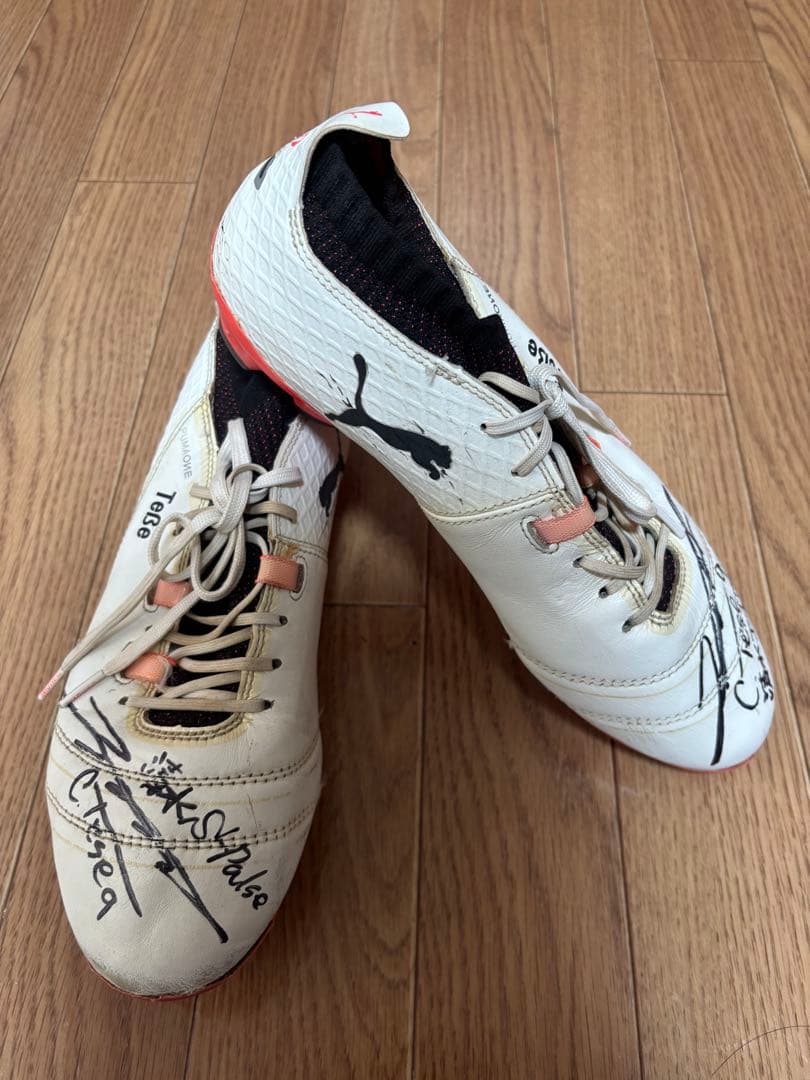 鄭大世 直筆サイン入り 実使用スパイク 清水エスパルス 支給品 チョンテセ