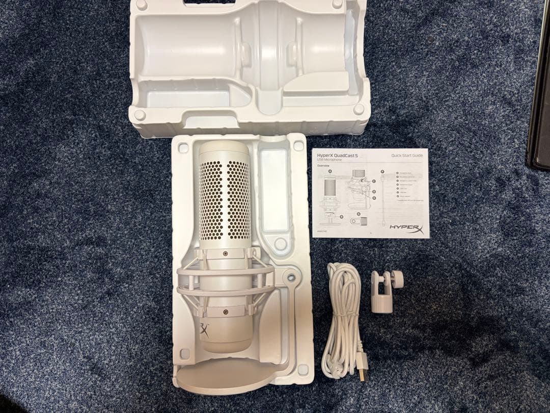HyperX QuadCast ホワイト コンデンサーマイク