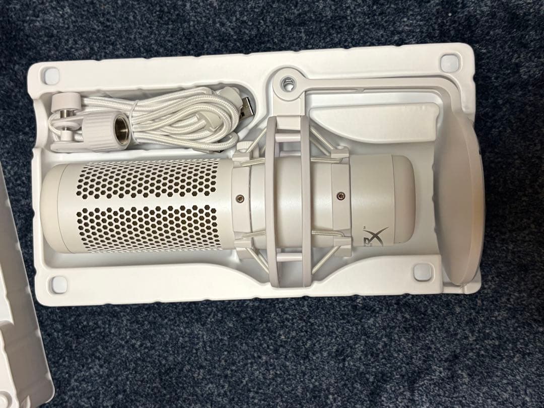 HyperX QuadCast ホワイト コンデンサーマイク