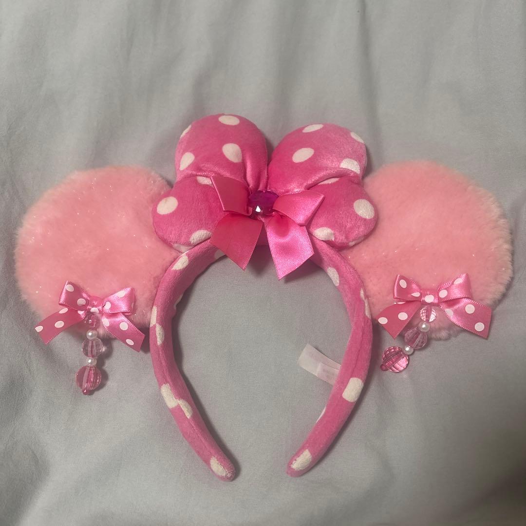 激レア！　ディズニー　ピンク　イヤリング　カチューシャ