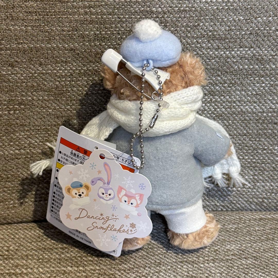 ダッフィー ダンシングスノーフレークス ぬいぐるみバッジ
