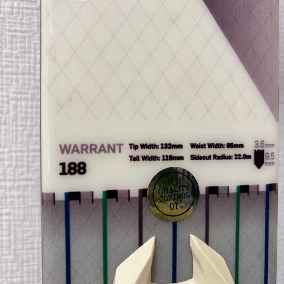  WARRANT ブラックダイヤモンド 188cm