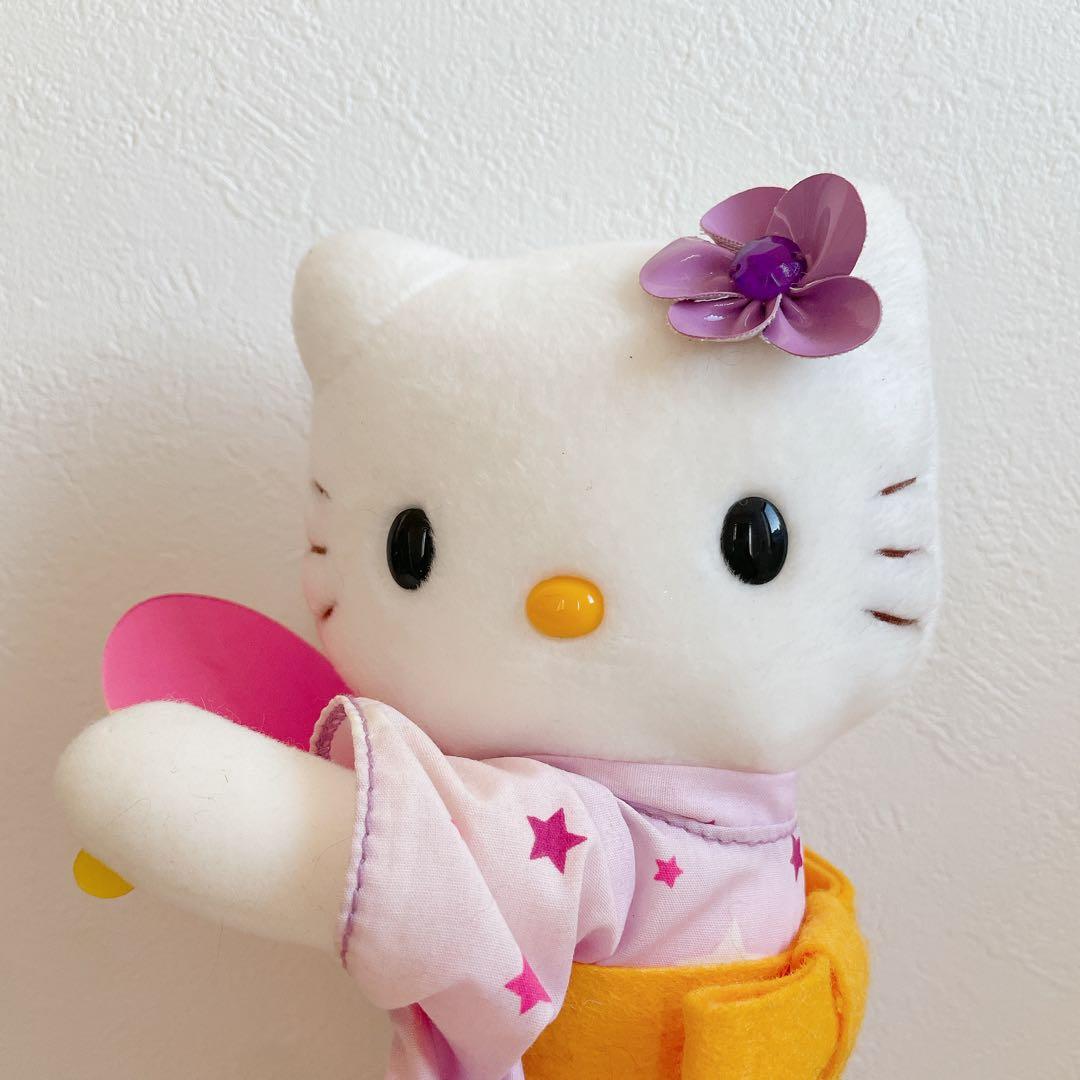 希少レア　ハローキティ　浴衣姿　 ぬいぐるみ　サンリオ　非売品 星柄