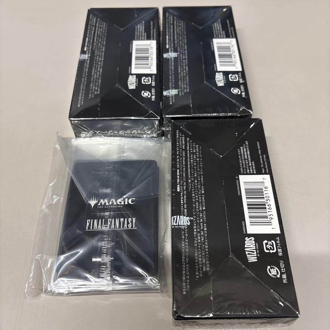 MTG FFコラボ3BOXシュリンク付き＋ファミリーマート特典カード１０種