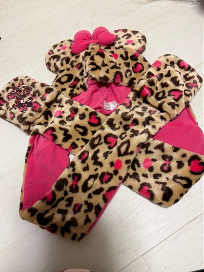 ミニー・マウス ヒョウ柄ファンキャップ