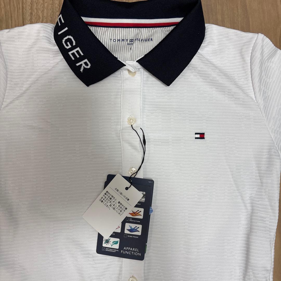 新品　トミーヒルフィガーゴルフ　ワンピース　ホワイト　ネイビー　Sサイズ
