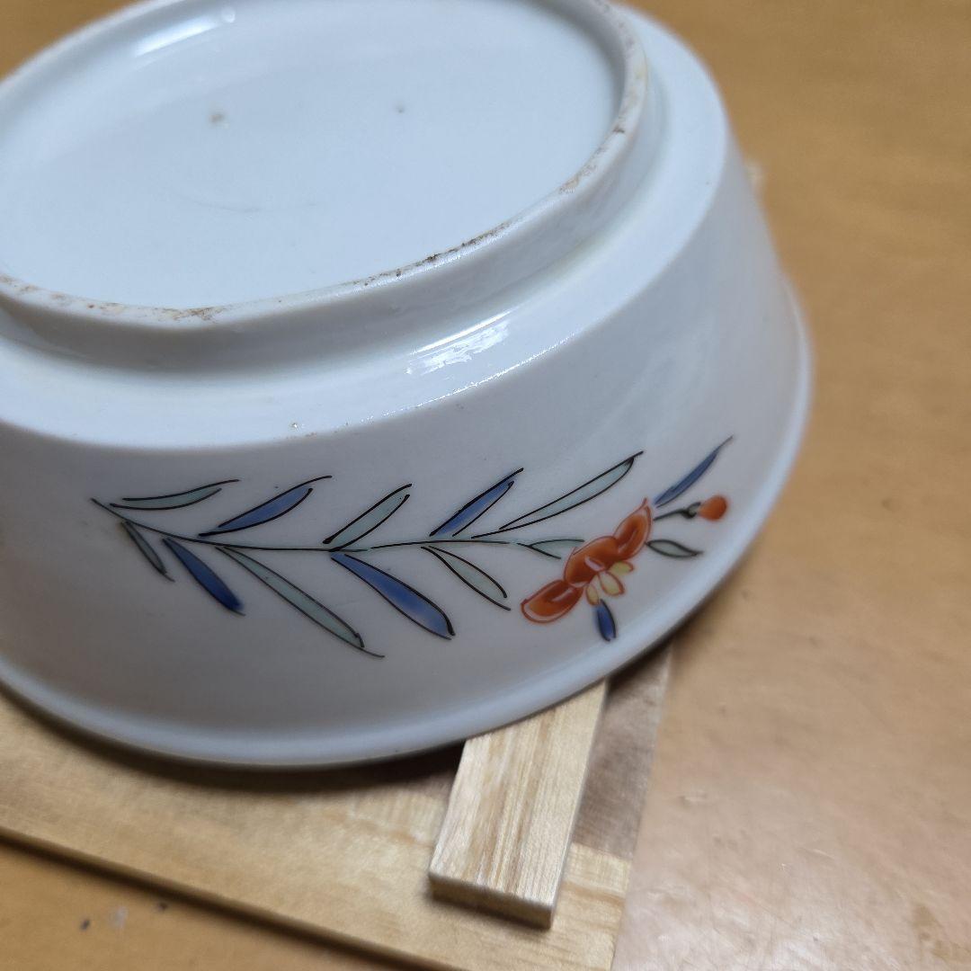 江戸中期　色絵柿右衛門唐子花図鉢（向付け）