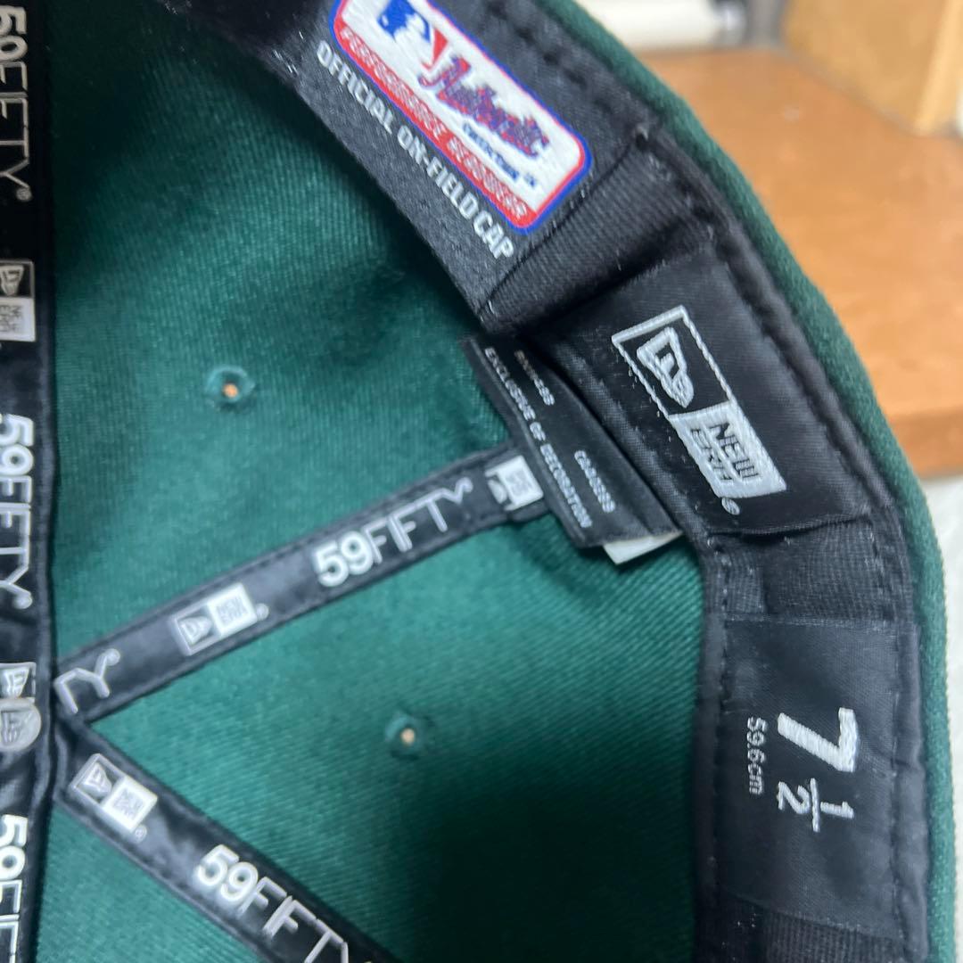 MLBキャップ 59FIFTY 赤と緑 7 1/2