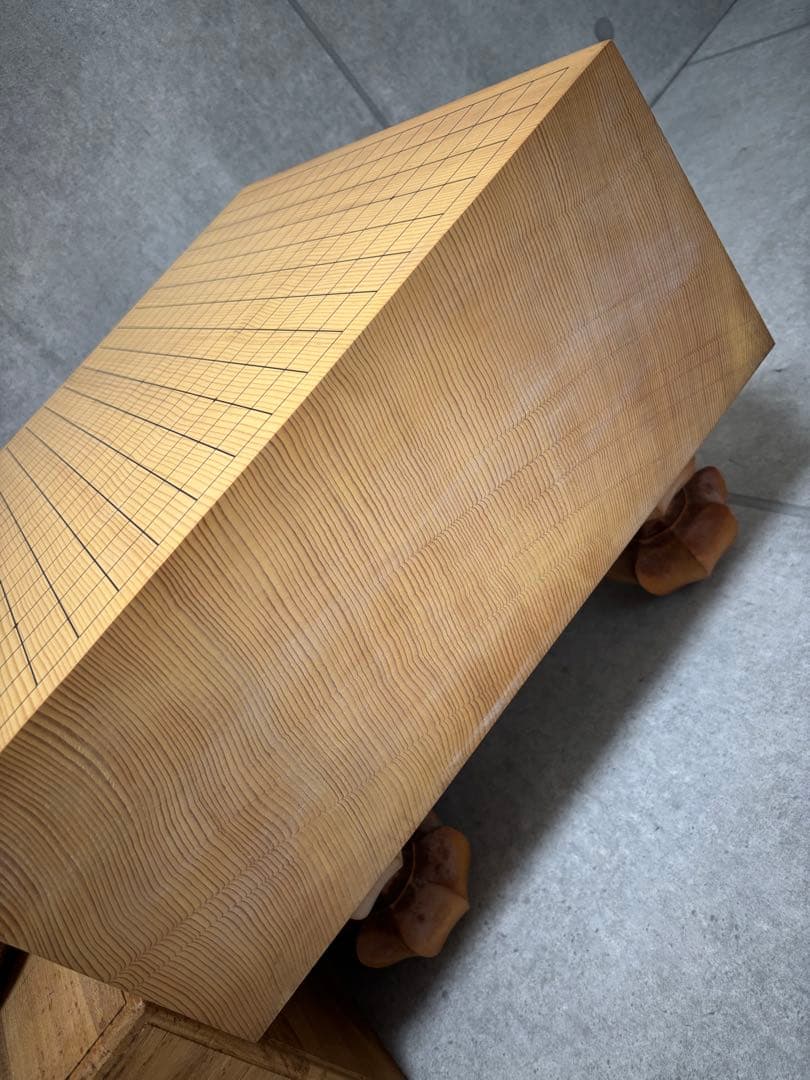 榧　柾目　厚み17.5センチ　碁盤　碁石セット