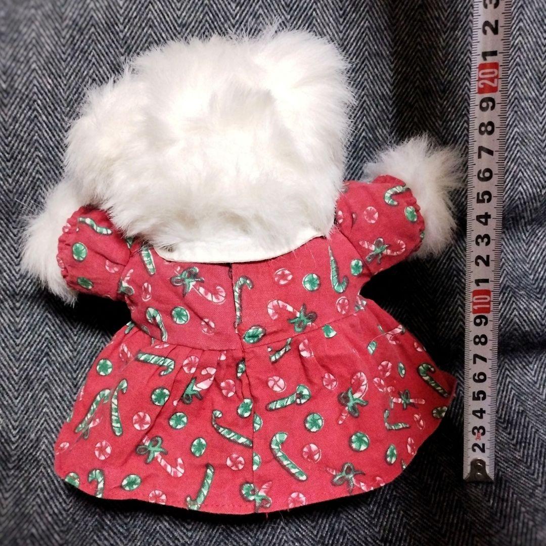 SANTA BEAR シロクマ 白熊 ぬいぐるみ 赤衣装 ヴィンテージ 非売品