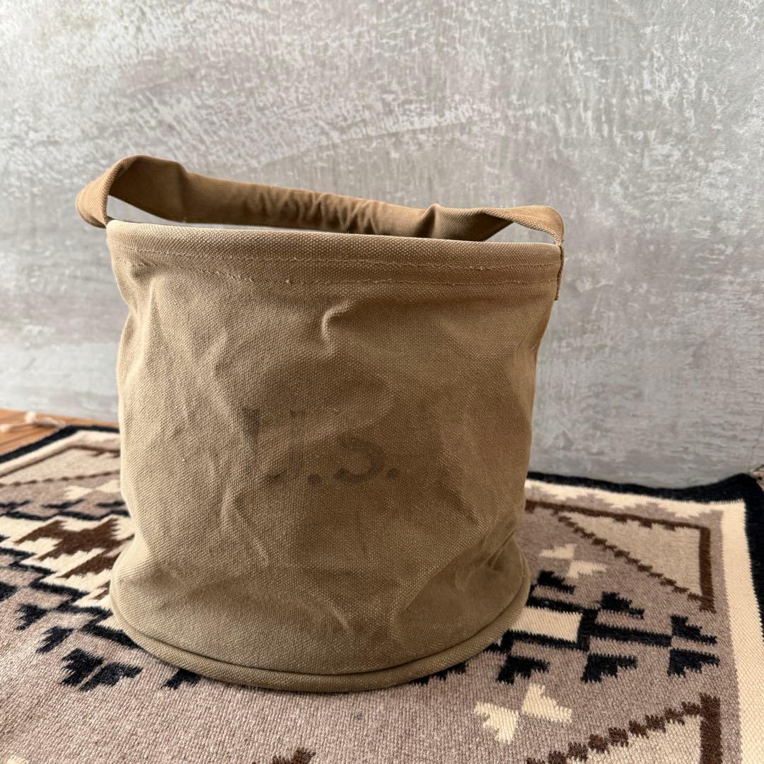 40s 1944 ミリタリー キャンバス バケツ バケット US アンティーク