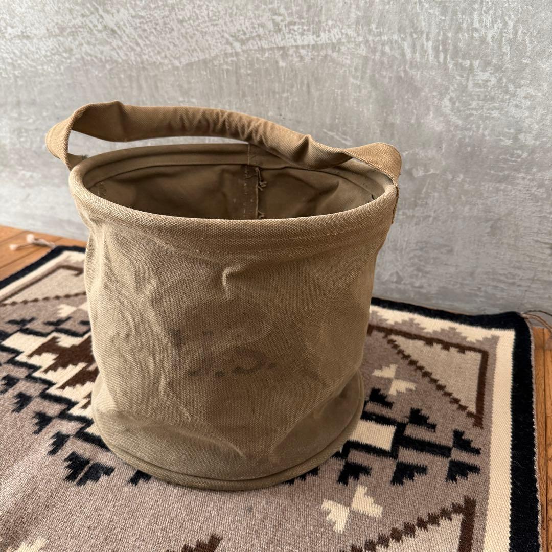 40s 1944 ミリタリー キャンバス バケツ バケット US アンティーク