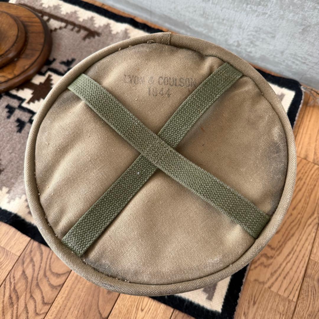 40s 1944 ミリタリー キャンバス バケツ バケット US アンティーク