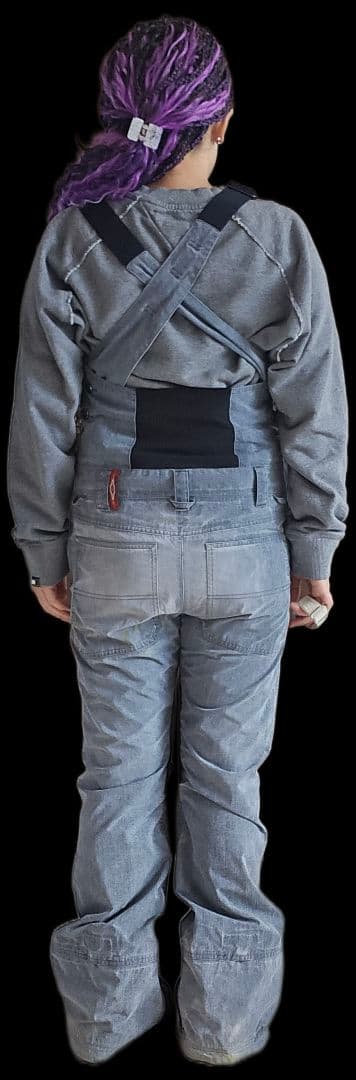 BURTON　ビブパンツ　スノーボードウェア　デニム風