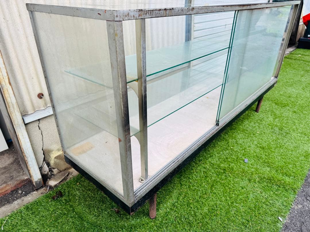 福岡発 直取り限定 ショーケース ガラスケース 飾り棚 182cm 扉付き