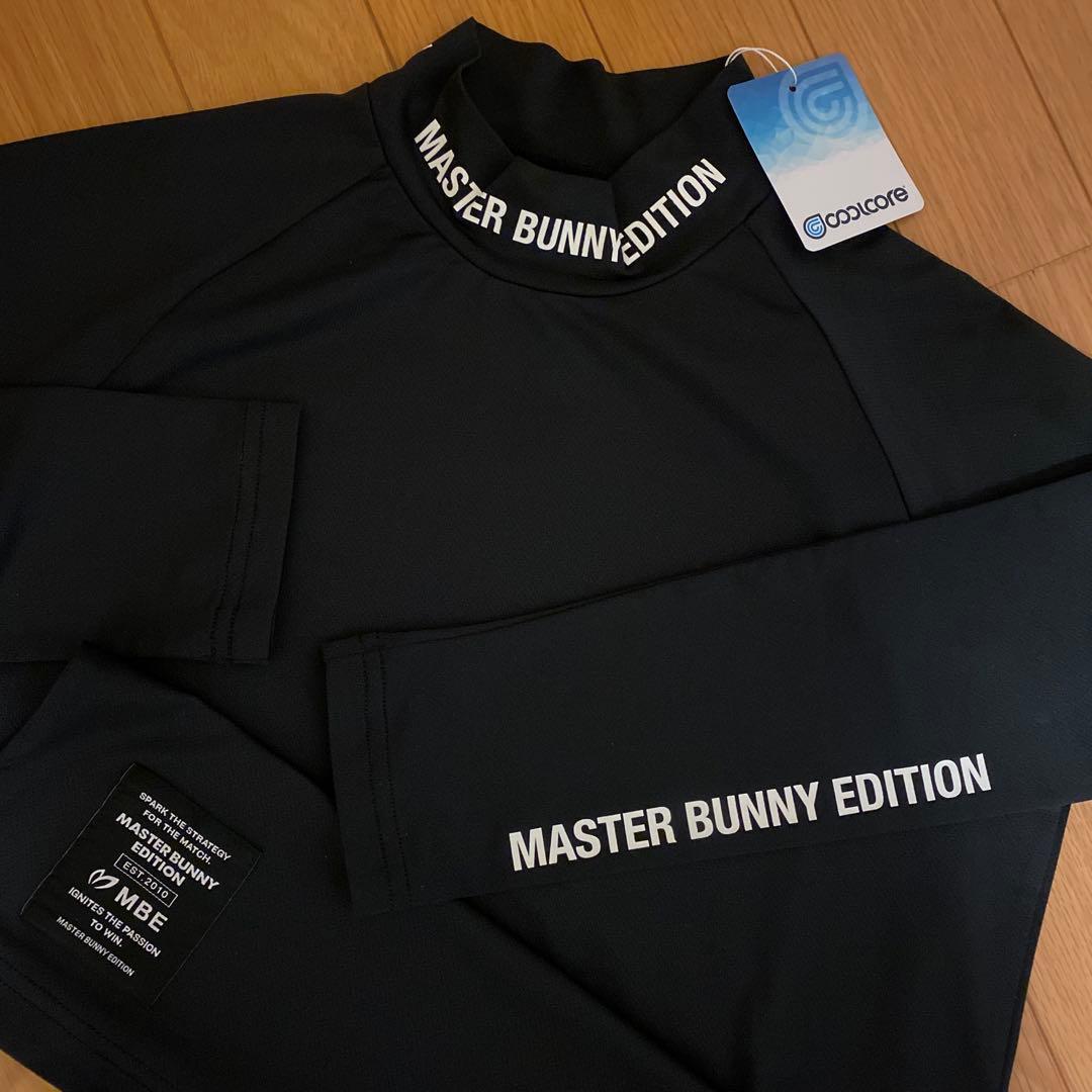 パーリーゲイツ☆新品 マスターバニー クールコア微メッシュモックネックカットソー