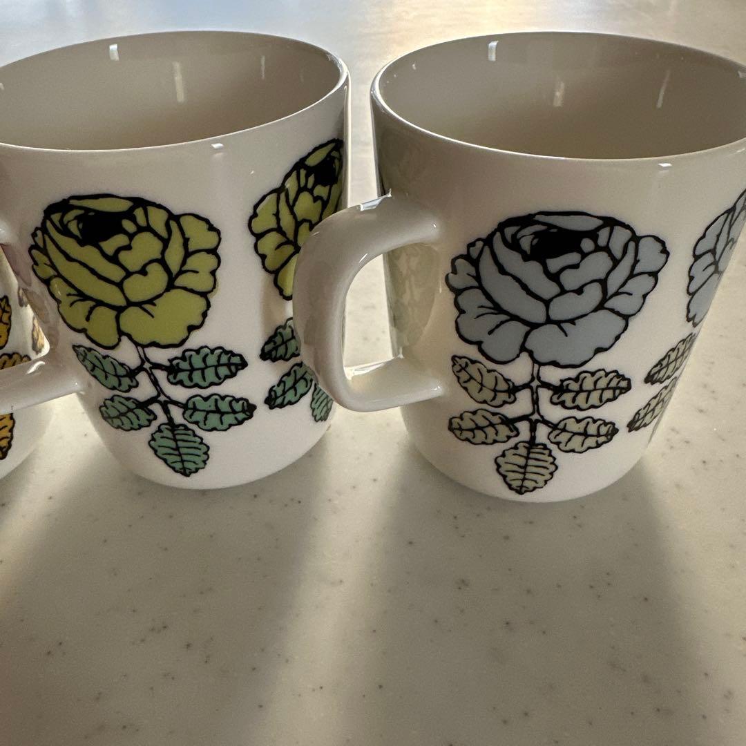 Marimekko マリメッコ　マグカップ　ヴィヒキルース　廃盤4個セット