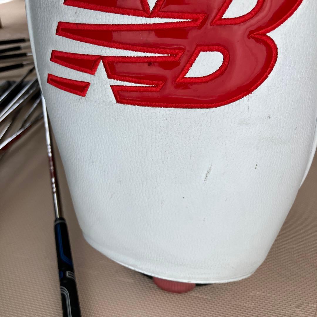 new balance ゴルフキャディバッグ ホワイト/レッド