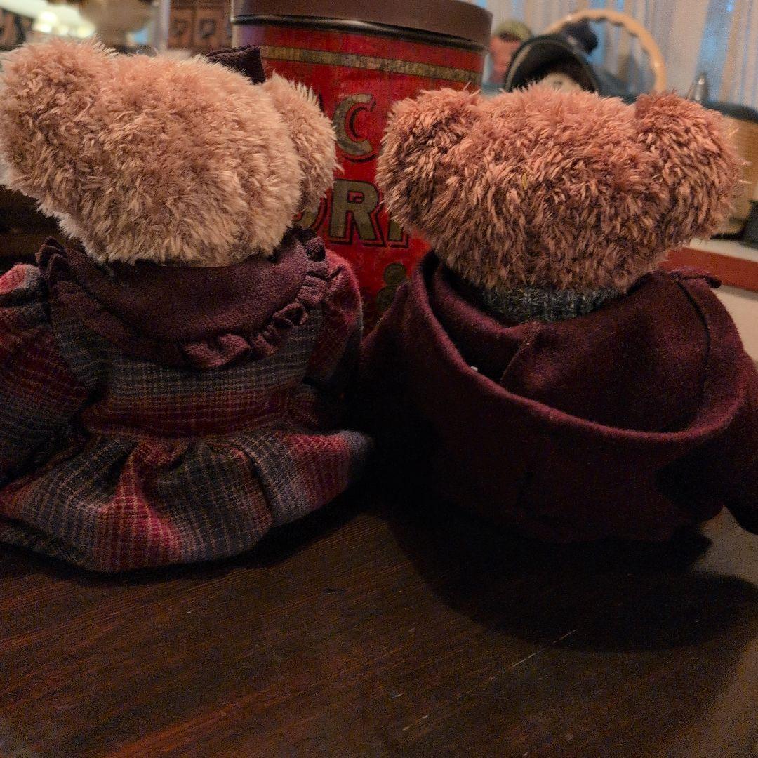 RUSS社　テディベアペアビンテージドール