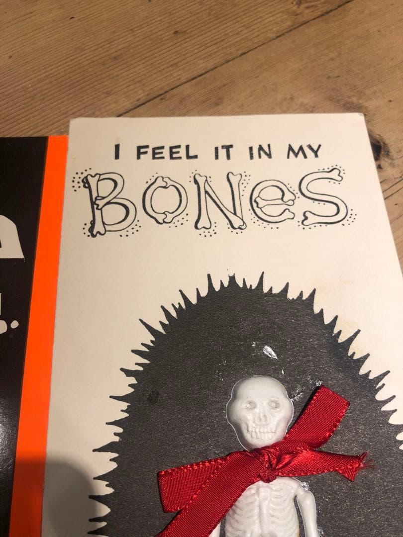 ビンテージ　スカル　髑髏　骸骨　モンスター　ハロウィン　ミッドセンチュリー