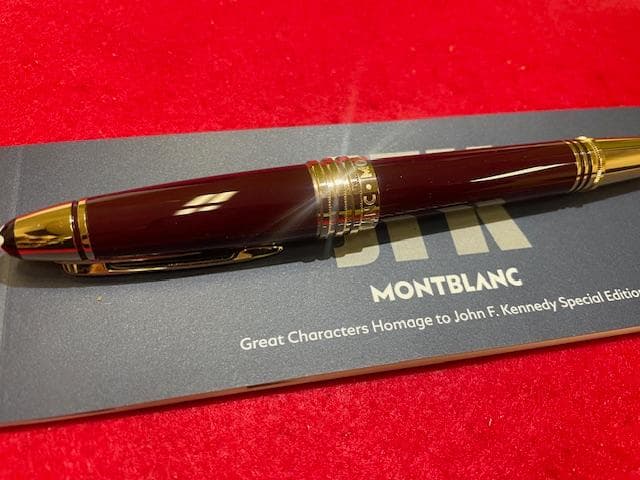 モンブラン 偉人シリーズ JFK 万年筆 14K F細字 付属品付 即日配送