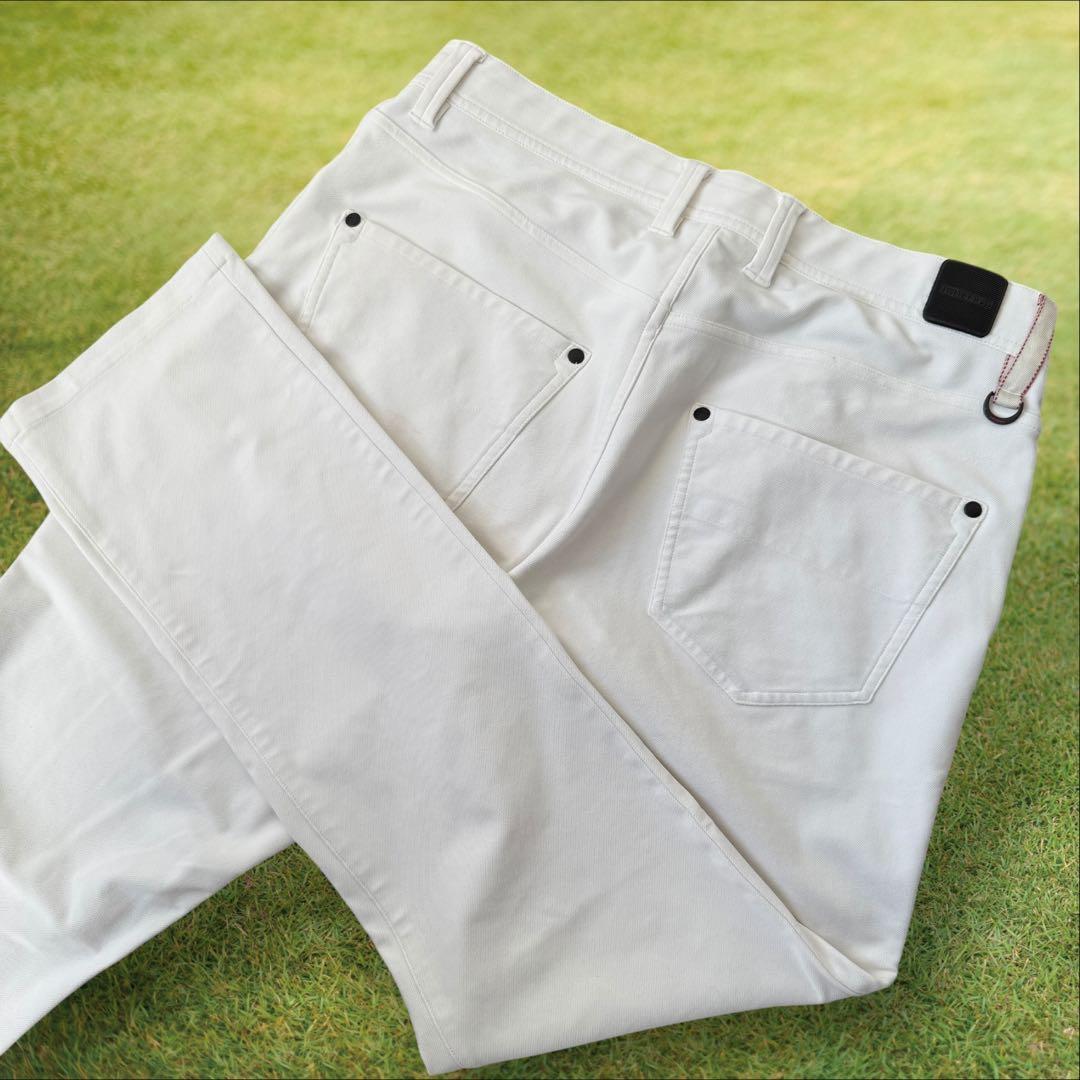 ブリーフィングゴルフ　パンツ　L〜XL相当 白　ホワイト　ストレッチ