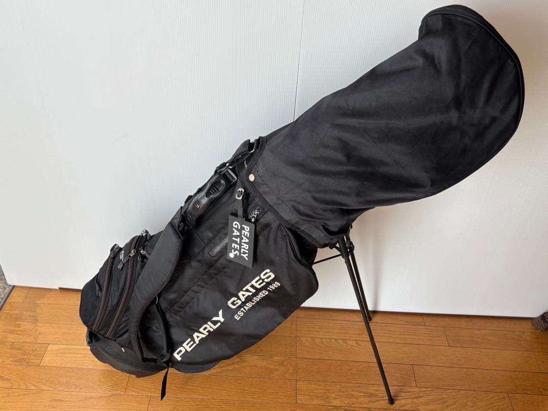 パーリーゲイツ キャディバッグ スタンド式 9.5 型 8分割 ブラック