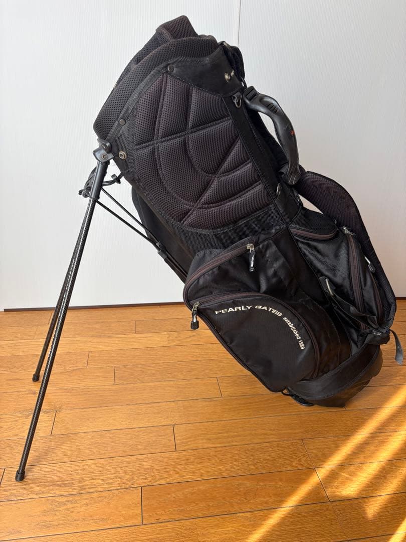 パーリーゲイツ キャディバッグ スタンド式 9.5 型 8分割 ブラック