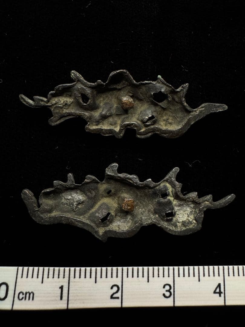 目貫 山椒図 銅地 無銘 日本刀 刀装具 骨董 古美術 江戸期