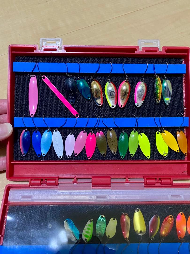 管釣りルアー　エリアトラウト　スプーン　引退セット MIU他35点