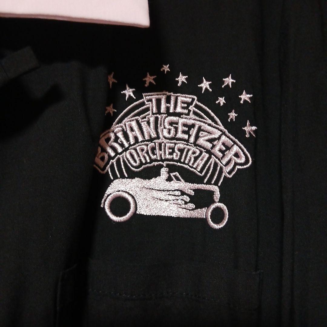 ブライアン・セッツァーオーケストラ２５周年JA ボーリングシャツはレーヨン生地