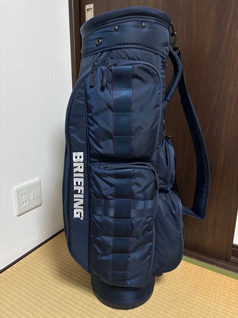 ブリーフィング　キャディバッグ　CR-06 #01 ネイビー ヘッドカバー付き